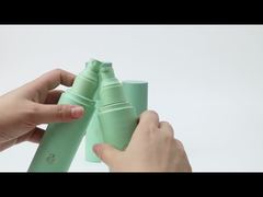 زجاجات مستحضرات تجميل بلاستيكية فارغة للبيع بالجملة سعة 80 مل، 100 مل، 120 مل، 150 مل، زجاجات مضخة لوشن مسطحة الكتف