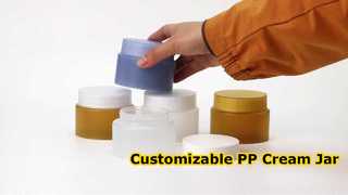 جرة كريم PP خفيفة الوزن - جرة مستحضرات تجميل بلاستيكية قابلة للتخصيص مع مادة PP للطعام للبشرة