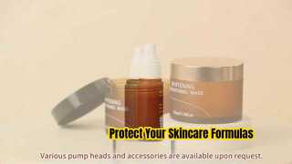 الشركة المصنعة لمجموعة زجاجات مستحضرات التجميل من العنبر PET | رذاذ وغسول وزجاجة تونر وجرة كريم | تغليف OEM